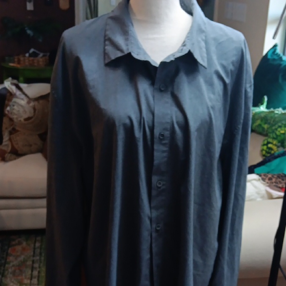 STYLUS Men's Charcoal Lightweight Shirt Jacket